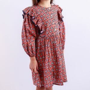 Early Sunday Girls Ruffle Long Sleeve Chloe Fall Bloom Dress Size 5 Years